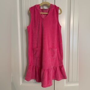 JANIE AND JACK hooded terry swim coverup. Size 8.